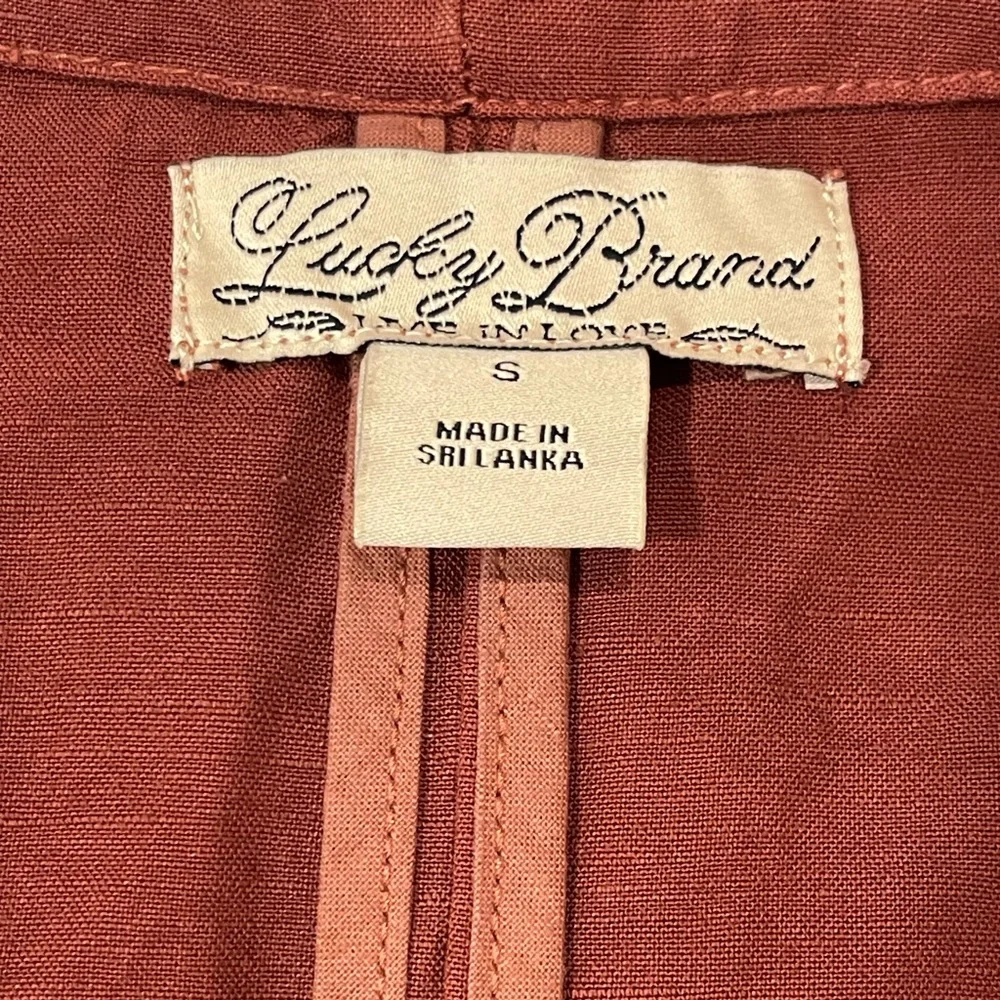 Lucky Brand linen blend jacket size Small - Picture 4 of 7